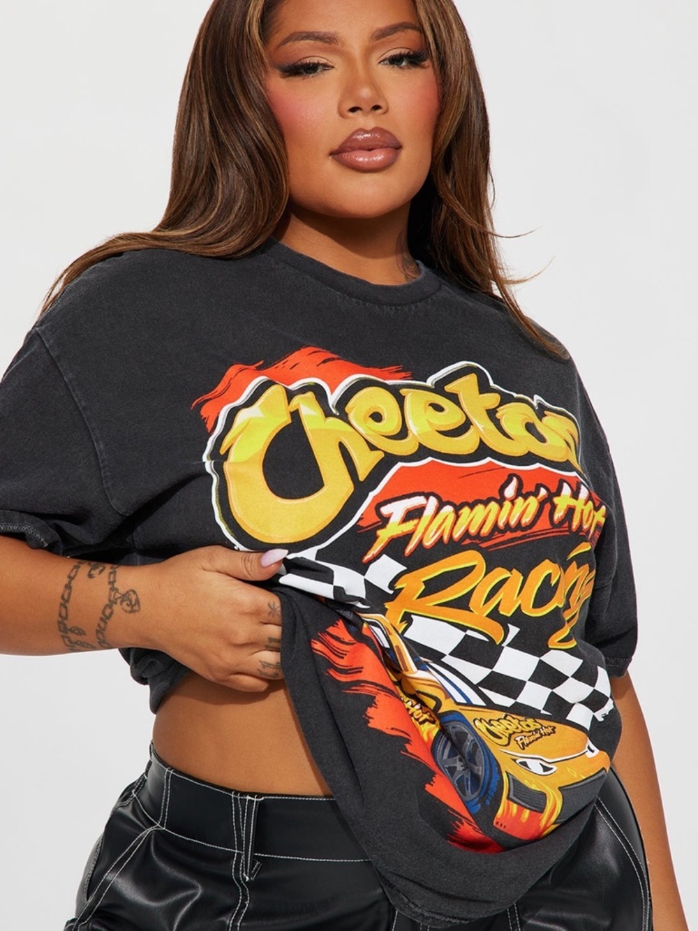 Flamin Hot In These Streets Graphic Tee - S - Picture 4 of 7